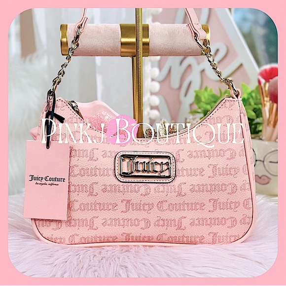Juicy Couture Handbags - 💗👜{Juicy Couture} Beautiful Pink {Macroon} Signature Shoulder Bag!
